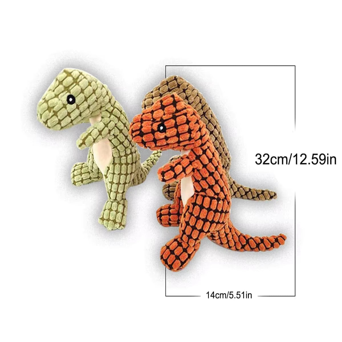 1PC Random Pet Dog Squeaky Plush Dinosaur Toys Interactive Dog Chew Toys Plush Stuffing Pet Supplies Small Dog Chew Molar Toys